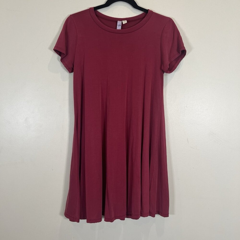 Alya T-Shirt Dress A-Line Short Sleeve Pink Stretch M